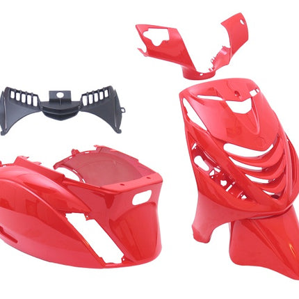 Plaatset 5-delig Edge voor Piaggio Zip-SP vanaf bouwjaar 2000 - ferrari rood