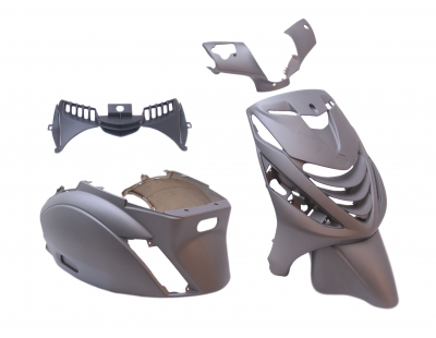 Plaatset 5-delig Edge voor Piaggio Zip-SP vanaf bouwjaar 2000 - mat grijs
