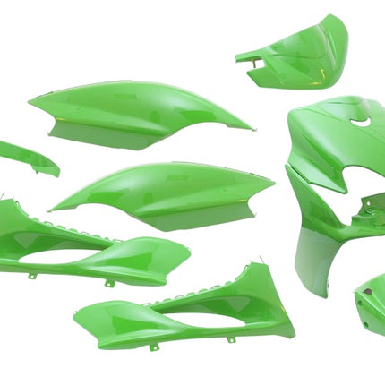 Plaatset 9-delig Edge voor Yamaha Jog R/ MBK Machg - kawasaki groen