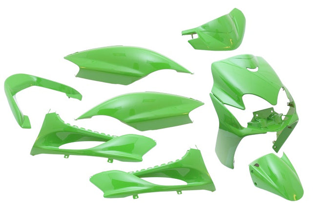 Plaatset 9-delig Edge voor Yamaha Jog R/ MBK Machg - kawasaki groen