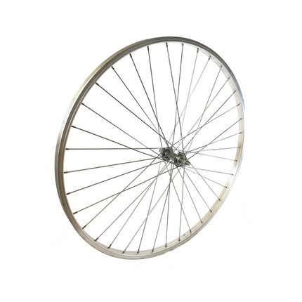 Z Voorwiel 28” Alu vast zilver