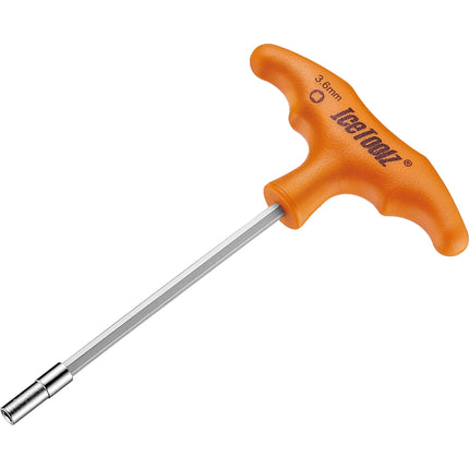 IceToolz 3.6mm square nipple wrench with T-handle