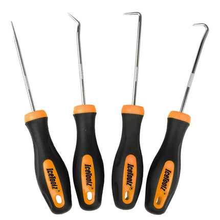 IceToolz haak set, recht, 45gr, 90gr, gebogen, 4-delig