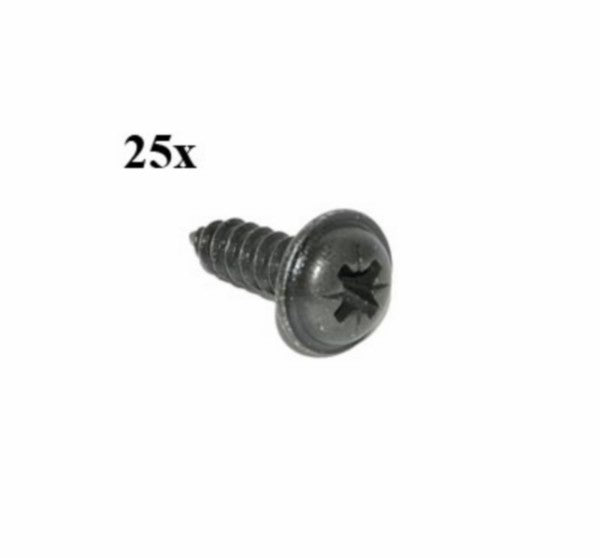 parker beplating 4.2x16mm zwart 25pcs