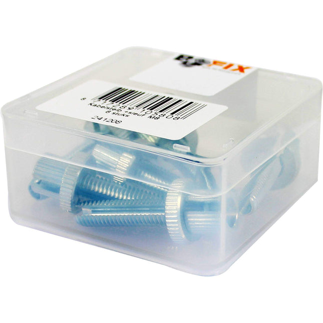 Bofix doos kabelstelbout M8 + gleuf (6 stuks)