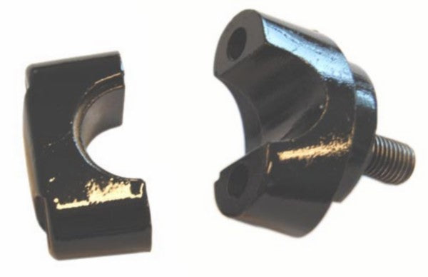 kit de fixation guidon supérieur+inférieur noir 2 pièces fs1