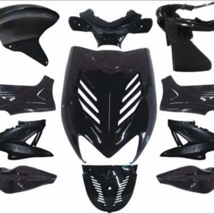 plaatwerkset DMP special zwart metallic 11-delig aerox