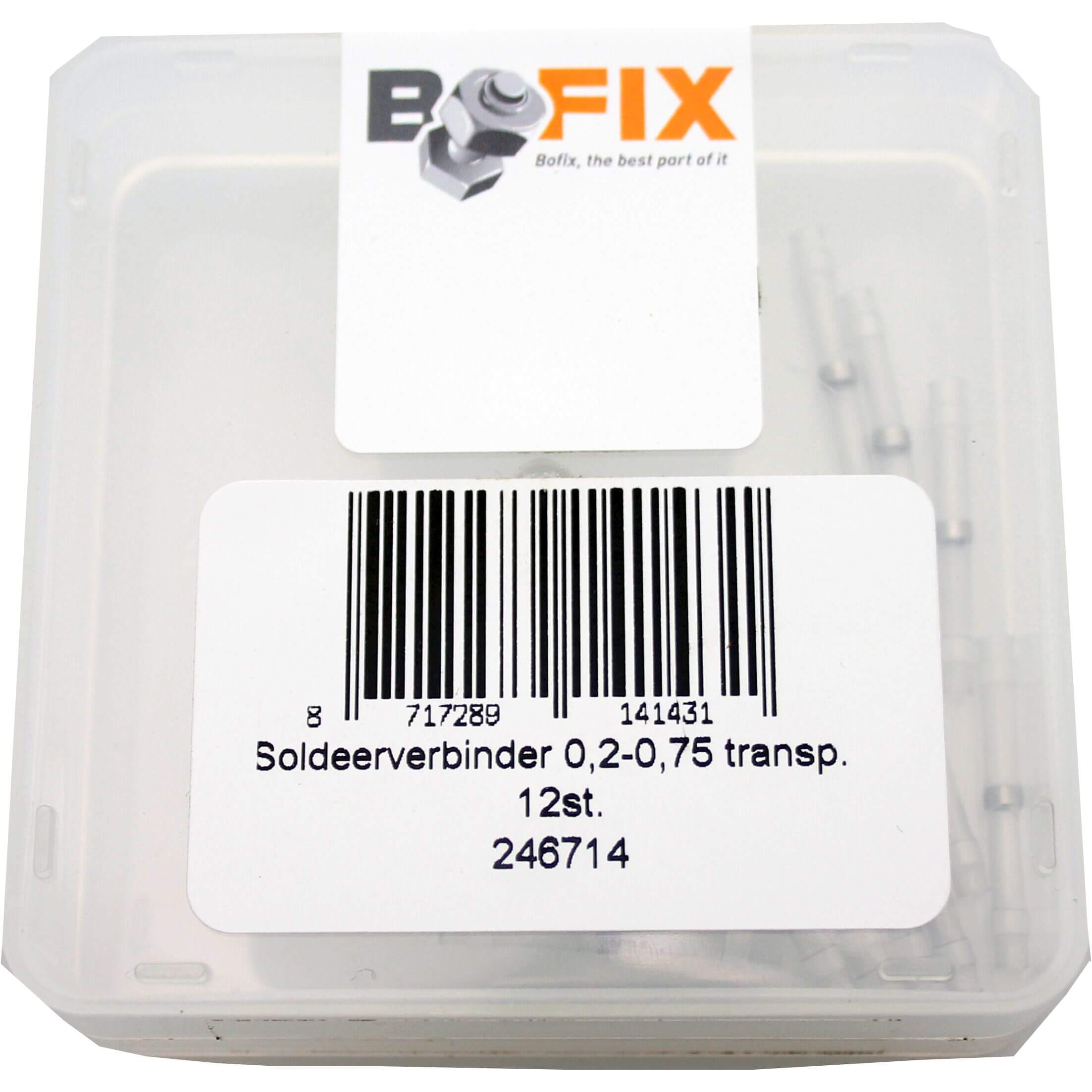 Bofix doos soldeerverbinder 0.20-0.75 transparant