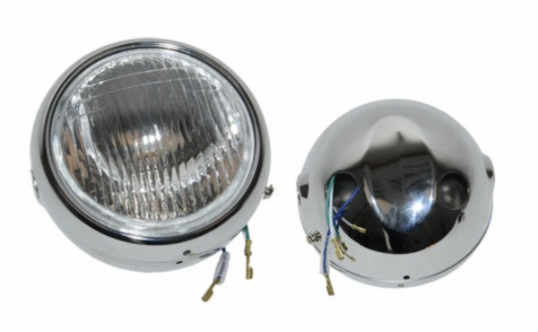 koplamp rond compleet a-kwaliteit chroom yamaha, fs1