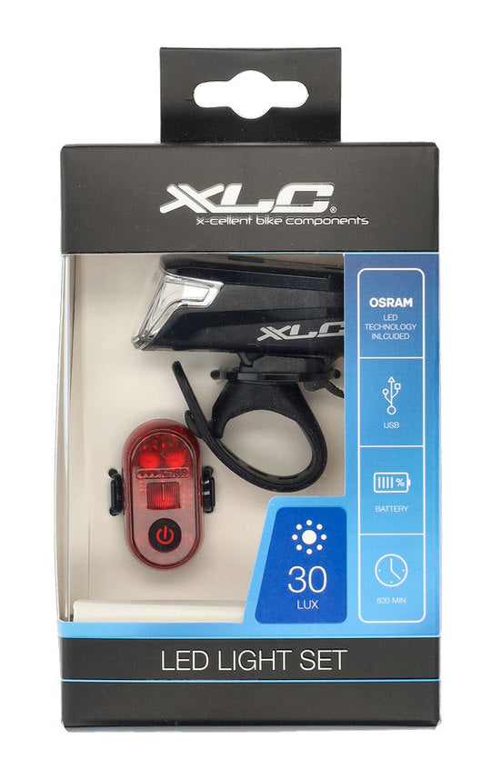 Fiets lampenset XLC Altair CL-S23 CLS23 Zwart