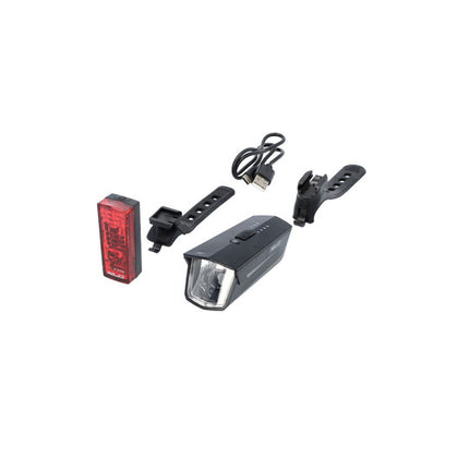 Fiets lampenset XLC Proxima CL-S24 CLS24 Zwart