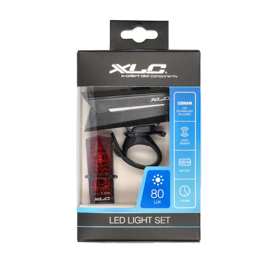 Fiets lampenset XLC Proxima Pro CL-S25 CLS25 Zwart