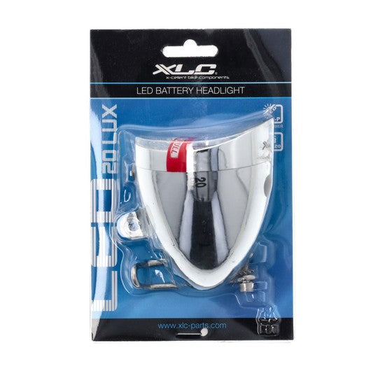 Fiets koplamp XLC Retro CL-F20 Batt 20 Chroom