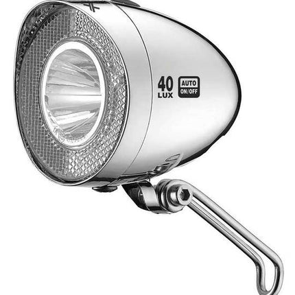 Fiets koplamp XLC Retro Switch CL-D04 Senso 40 Chroom
