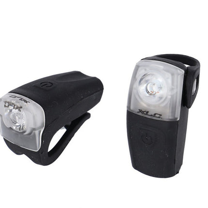 Fiets lampenset XLC CL-E16 Batt CLE016 Zwart
