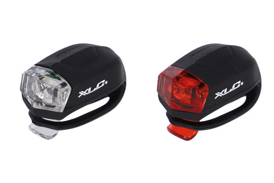 Fiets lampenset XLC CL-E14 Batt CLE014 Zwart