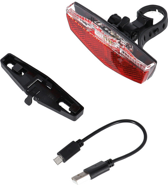 Fiets achterlicht XLC CL-R19 Accu 50-80MM Zwart