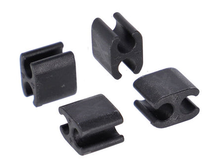 XLC Kabelclip 4MM set van 4 BRX120 Kabed Zwart