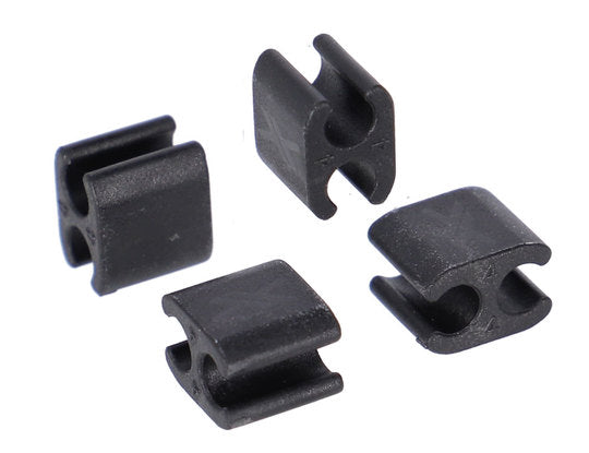XLC Kabelclip 4MM set van 4 BRX120 Kabed Zwart