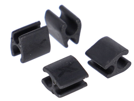XLC SH DI2 Kabelclip 2.5X4MM set van 4 BRX12 Kabed Zwart