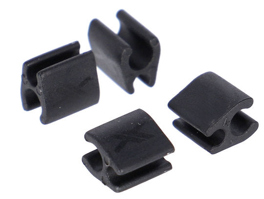 XLC SH DI2 Kabelclip 2.5X4MM set van 4 BRX12 Kabed Zwart