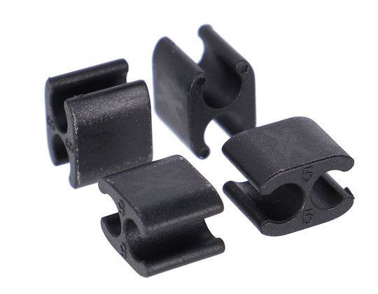 XLC Kabelclip 5MM set van 4 BRX122 Kabed Zwart