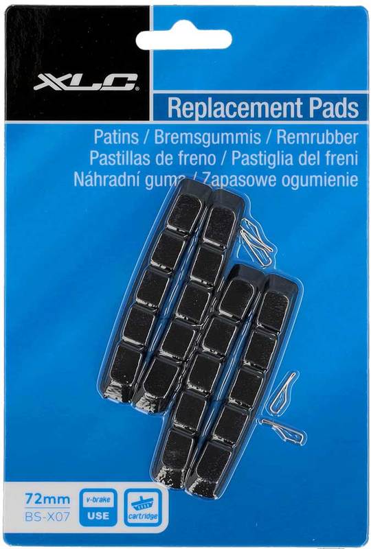 Remrubber XLC BS-X07 Brake 72MM 4 Zwart