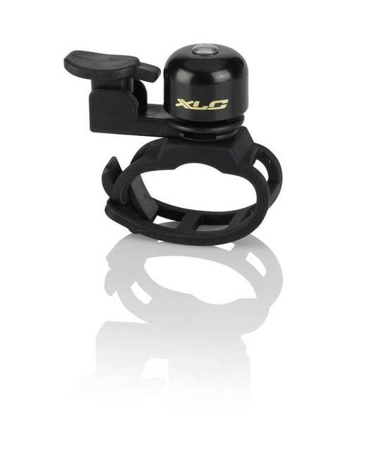 Fietsbel XLC DD-M18 Mini M/ELASTIEK 21MM Zwart