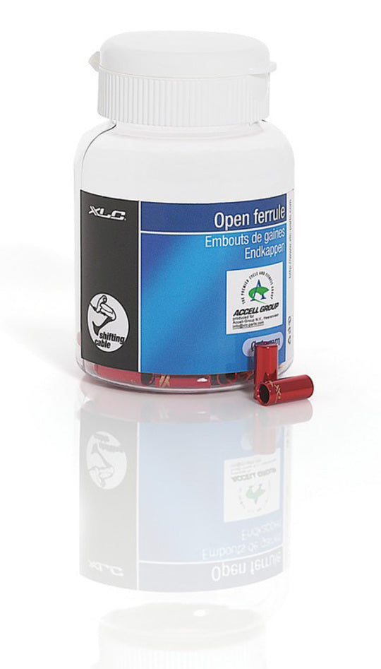 XLC Hoedje 4.0MM ALM set van 50 Kabed Rood