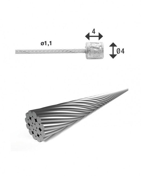 Versnellingskabel XLC SH-X17 Kabel Vers Binnen 4.00 Zilver