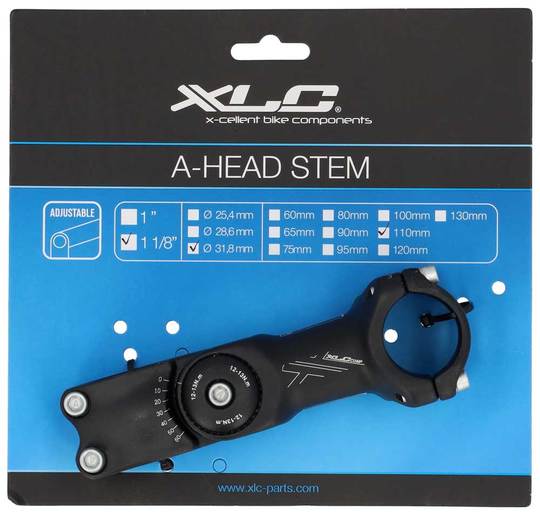 Stuurpen XLC Comp ST-T14 Ahead 11/8 110 Verst Zwart