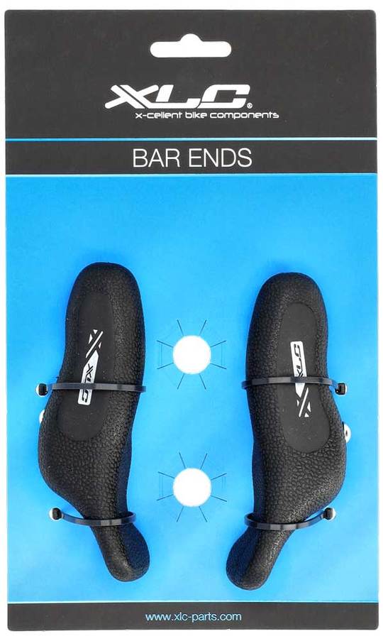 Bar-Ends XLC Comp BE-A08 Ends 125MM stel Zwart