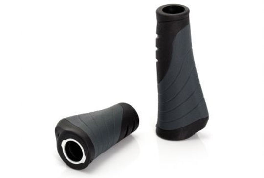 Handvat XLC Ergo GR-S04 135-92MM-GRY stel Zwart Grijs