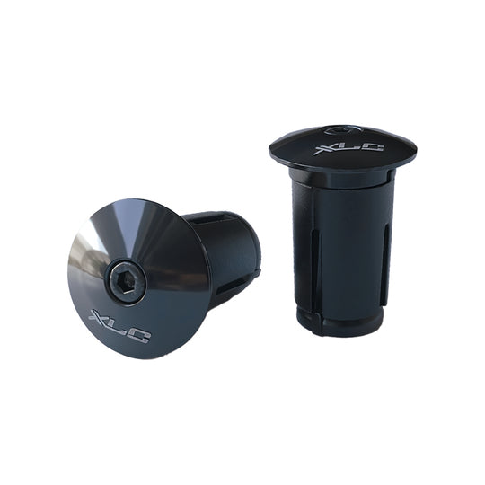 Stuurdop XLC BT-X40 Stuur Einddop-GRY Zwart Grijs