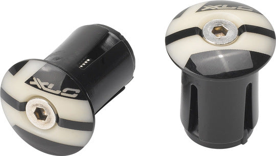 Stuurdoppen XLC Grijs-X02 Stuurdop stel GRX02 Zwart