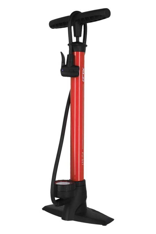 Vloerpomp XLC Delta PU-S07 Voet M/METER Staal Rood