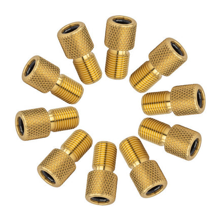 Ventielnippel XLC PU-X14 DV-SV-AV Koper 10 PUX14 Goud
