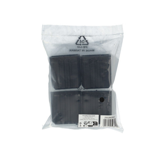 Fietsstandaard Winkel XLC VSF03 Voet Rubber set van 4 VSX04 Zwart