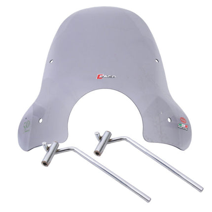 Windscherm Faco Vespa LX 50/125/150cc licht smoke middel model inclusief bevestigingsmaterialen