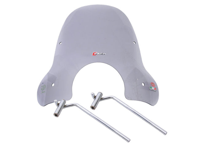 Windscherm Faco Vespa LX 50/125/150cc licht smoke middel model inclusief bevestigingsmaterialen