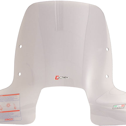 Windscherm Faco Vespa Sprint Smoke vanaf bj. 2014 5/125cc inclusief chromen bevestigingsmaterialen