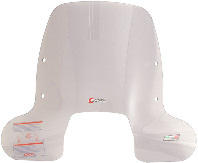 Windscherm Faco Vespa Sprint Smoke vanaf bj. 2014 5/125cc inclusief chromen bevestigingsmaterialen