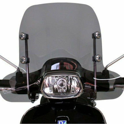 Windscherm Faco Vespa Sprint Smoke vanaf bj. 2014 5/125cc inclusief chromen bevestigingsmaterialen