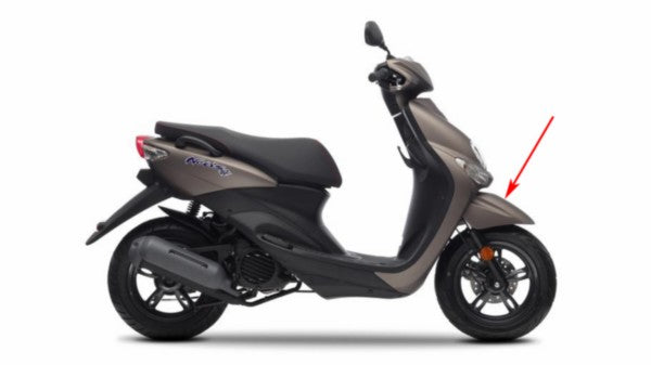 voorspatbord Yamaha origineel titanium bruin/grijs neo va2008 5c2f151100pn