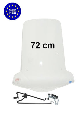 windshield Regia with mounting kit (made in EU) high from 2013 72cm clear neo 4t UBS brake