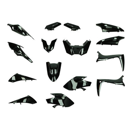 Kit carrosserie Euro 5 Yamaha noir brillant 15 pièces T-Max 560