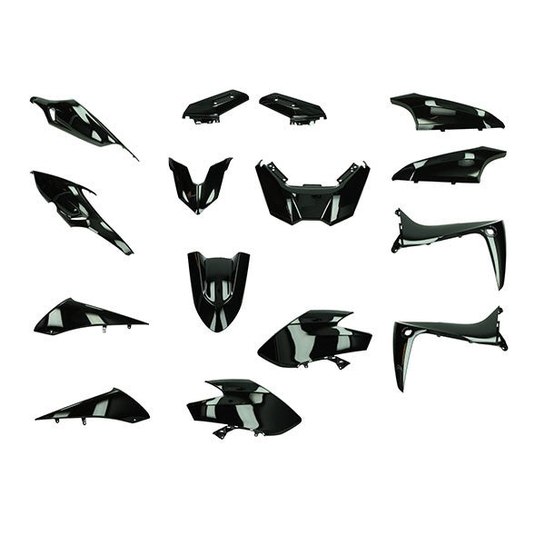plaatwerkset euro-5 Yamaha zwart glans 15-delig t-max560