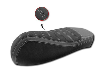 buddydek Xtreme (made in EU) Yamaha alcantara stripe Sport 2017> black x-max 125cc, x-max 250cc, x-max 300, x-max 400cc=sold out