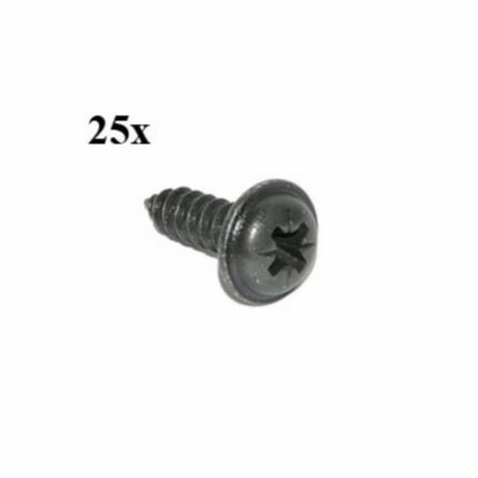 parker beplating 6.3x25mm zwart 25pcs