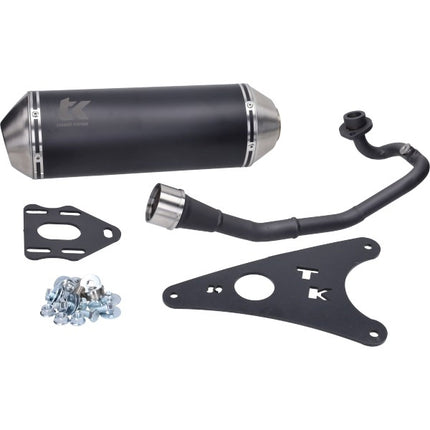 Pot d'échappement Turbokit 4t homologué Gmax noir nitro 4t, ovetto 50 4t, aerox 4t, neo 4t